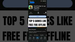 TOP 5 OFFLINE GAMES LIKE FREE FIRE/ BGMI FOR ANDROID | GAMES LIKE FREE FIRE HIGH GRAPHICS #shorts