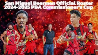 San Miguel Beermen Official Roster 2024-2025 PBA Commissioner's Cup