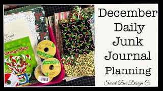 Let's plan my December Daily Junk Journal! | Junk Journal Ideas | Christmas Journal