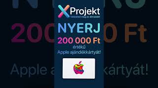 Nyereményjáték az XProjekten! Fogd ki az Apple ajándékkártyát! - XProjekt.hu