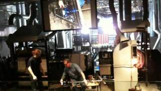 Glass blowing at Corning Museum of Glass