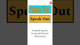 #47 "Speak Out" || Phrasal Verb | Meaning | Examples | Tricks | Ashwin Sir #speakout