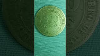 200 RÉIS DO IMPÉRIO.VOCÊ TEM ? 1871.#shorts #rare