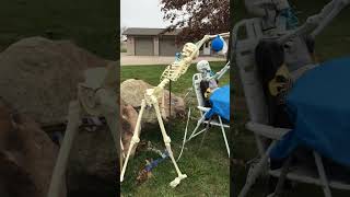 HUNGOVER WITH THE BONES FAMILY #shorts #halloween #party #hangover #drunk #skeleton #funny #comedy