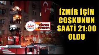 İzmir'de 23 Nisan coşkusu balkonlara sığmadı!