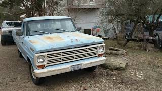 1969 Ford F100 Cold Start