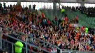 RC Lens fans in Leverkusen - 2