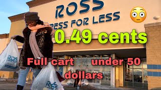 Ross dress for less 0.49cent 😳/ full cart 🛒 for 50 dollars