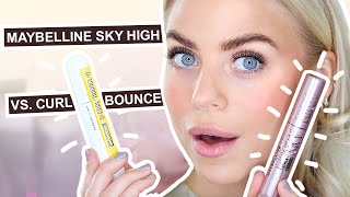 Testar Maybelline SKY HIGH Mascara VS. Maybelline COLOSSAL CURL Bounce | Vilken Mascara är bäst?