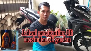 JADWAL PENGGANTIAN OLI MESIN MOTOR MATIC || schedule an oil change on a motorcycle