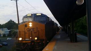 CSX manifest with SPV200 cars passing Roselle Park