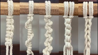 The tutorial of five practical knots in macramé can be used as a gift or bag strap