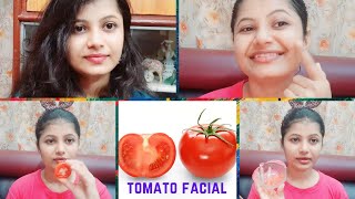 Tomato Facial at Home for Glowing & Whitening Skin | Remove dark spots by Tomato Facial #mamon #diy