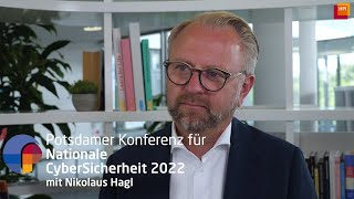 Nikolaus Hagl zu Digitalisierung & Cybersicherheit | Konferenz für Nationale CyberSicherheit 2022