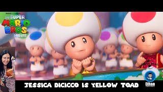 Jessica DiCicco is the voice of Yellow Toad in The Super Mario Bros Movie