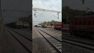 The Goods Train Bypassing Jagiroad Railway station....#shorts