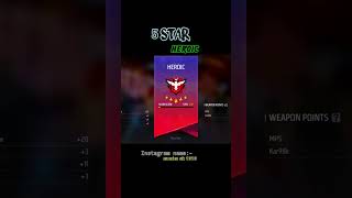 5 Star Compeleted In Heroic Free Fire Attitude Shyari #short