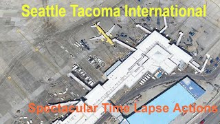 Spectacular Time lapse AIR SIDE Actions - Seattle Tacoma International Airport