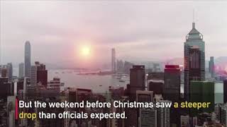 Unrest affects tourism in Hong Kong on Christmas and New Year