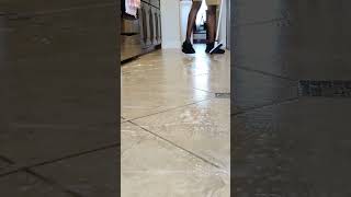 Satisfying Grout Line Scrubbing | #skillfullyselfemployed #tileandgroutcleaning  #asmr