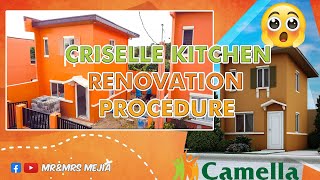 CAMELLA CRISSLLE KITCHEN RENOVATION | MR&MRS MEJIA #camellasantamariabulacan #camellastamaria