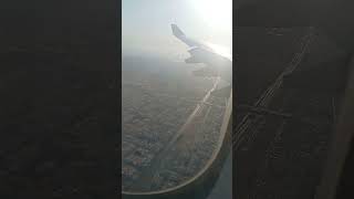 Saudi Airlines jumbojet landing in zeddah Saudi Arabia