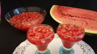 عصير البطيخ اللذيذ Refreshing watermelon juice