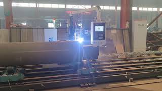 The intelligent pipe cutting machine is efficient device designed for industrial round pipe cutting