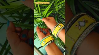 DIY handmade bangles पुरानी चूड़ी से बनाया सुंदर चूड़ी #diy #handmade #shortvideo #jewelleryideas