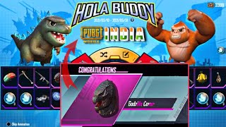 HOLA BUDDY SPIN PUBG MOBILE | New spin pubg mobile | Hola buddy crate Opening |Godzilla vs Kong Pubg