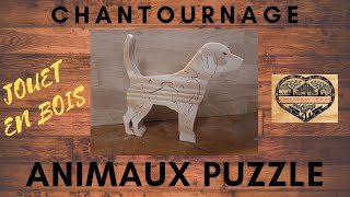 Chantournage / Jouet en Bois / Animaux Puzzle