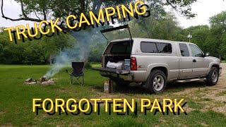 TRUCK CAMPING Iowa State Parks,  Lemon Mill park, Panora Iowa,