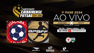 CAMPEONATO CATARINENSE SÉRIE OURO 2024 - 1ª FASE - Joaçaba Futsal X APAFF Florianópolis