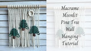 Macrame Pine Tree Wall Hanging Tutorial🌲