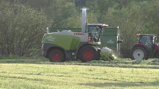 IKT Biogasanlage Grünroggen Ernte 2023 Tauschmann  Biogasaction in Österreich Claas Jaguar 960 CLAAS