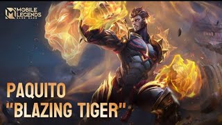 New Collector Skin Paquito "Blazing Tiger" | Mobile Legends: Bang Bang Number 5