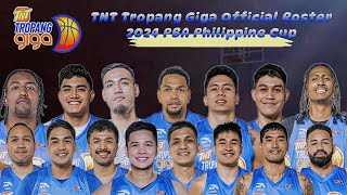 TNT Tropang Giga Official Roster | 2024 PBA Philippine Cup Lineup