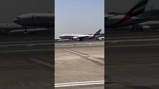 Dubai international Airport Emirates airline landing amazing view, #short #foryou #dxb #dubai #uae