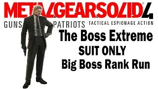 MGS4 SUIT ONLY - Big Boss Rank - The Boss Extreme - NG Weapons Only