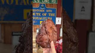 Huge apple fritters at The Voyager Motel #fritters #apple #donuts #sweet #tasty #lakesuperior