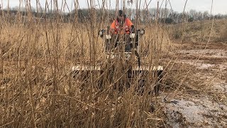 Reed bed maintenance at a mine water treatment scheme