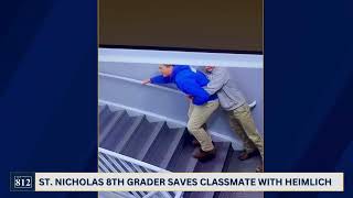 Southeast Indiana eighth grader saves life of classmate with Heimlich