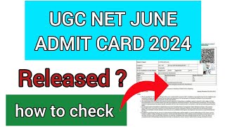 UGC NET Admit Card 2024 | How To Check NET Admit Card 2024