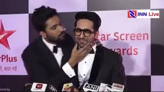 Vicky Kaushal and Ayushmann Khurana's Bromance at Star Screen Awards 2018