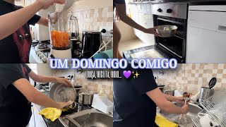 UM DOMINGO COMIGO | cozinha, faxina, receita & bolo de cenoura 💜✨