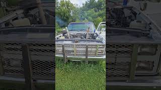 Technically it started haha #shortsfeed #foryou #truck.   https://youtube.com/@RustyNutzTruckz