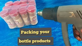 Packing your bottle products