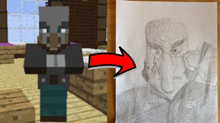 Making A Vindicator Realistic (Minecraft Drawing