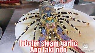 #lobster live 1.3kg #steam with #garlic yummy