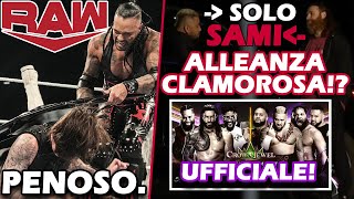 [😱] SAMI ZAYN SI UNISCE ALLA BLOODLINE... DI SOLO SIKOA!? RAW: IL MAIN EVENT PEGGIORE DELL'ANNO.